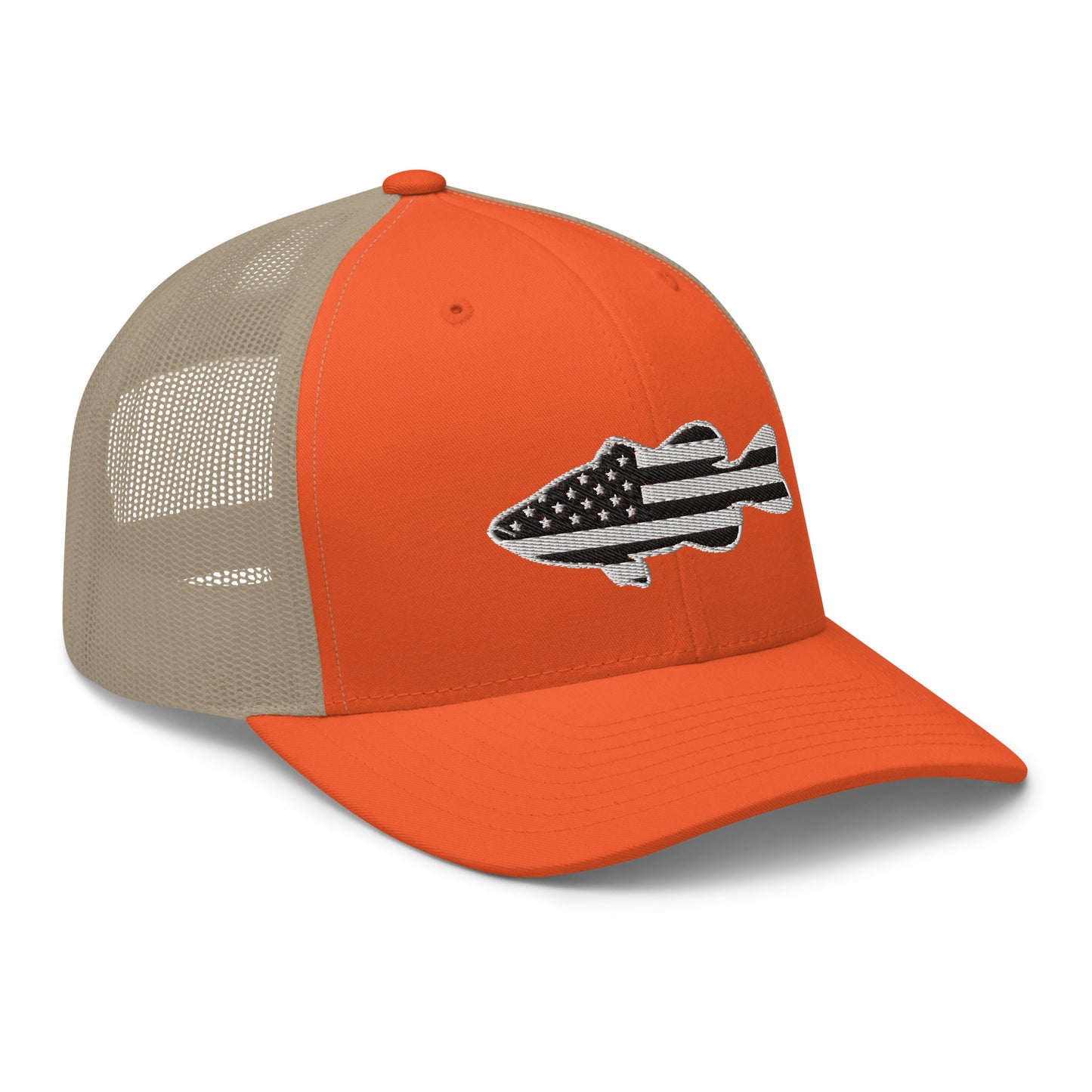 Midnight Bass Flag Snapback Trucker Hat