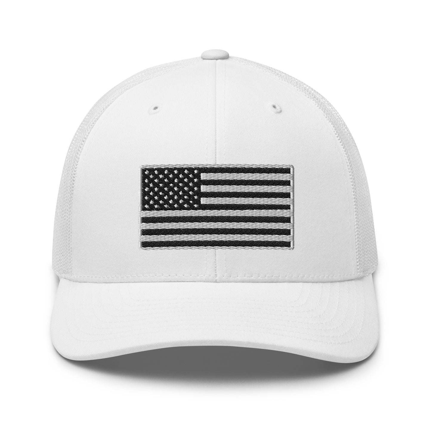 Midnight American Flag Snapback Trucker Hat