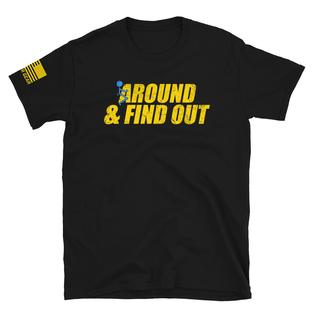 Around And Find Out - Yellow And Blue