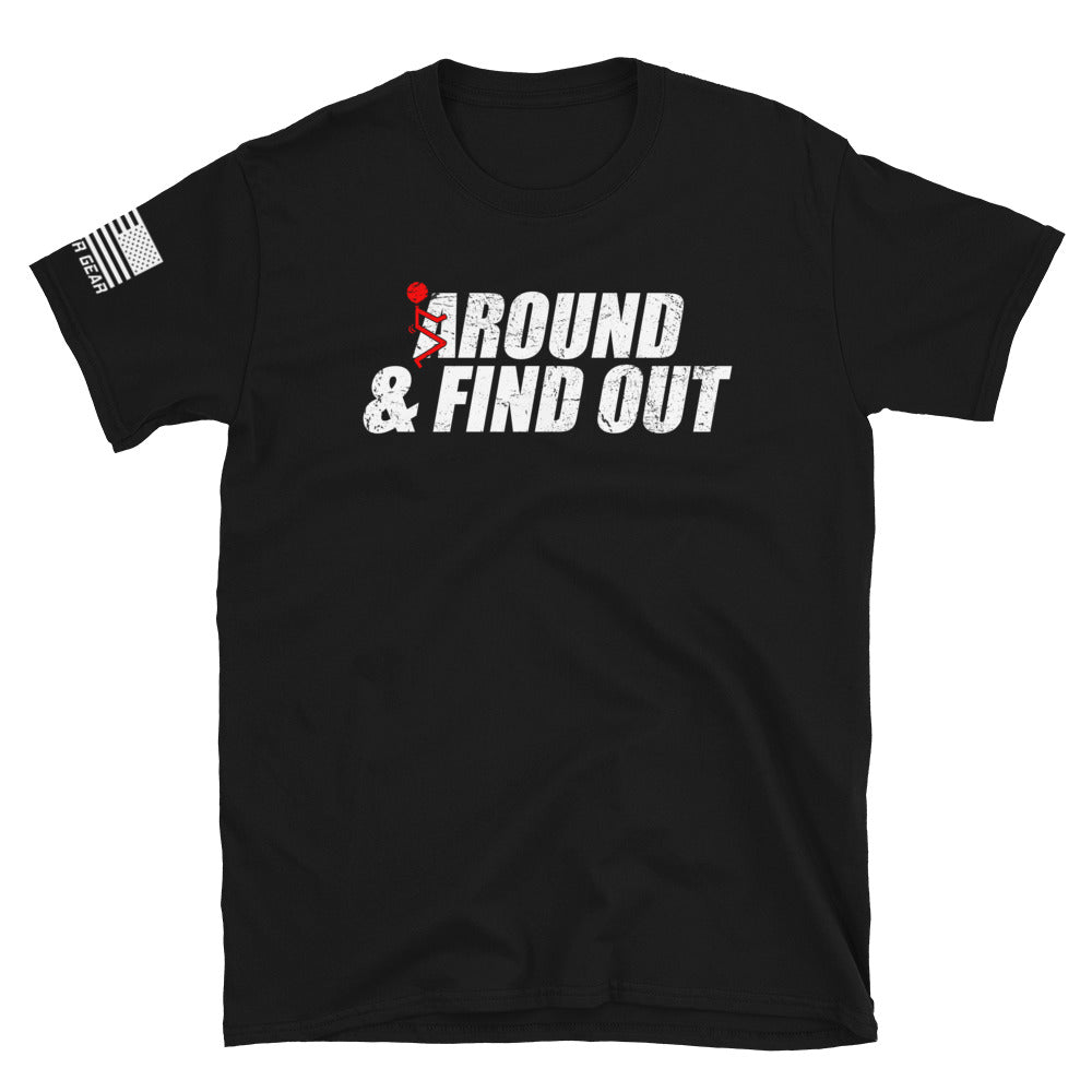 Around And Find Out - Red And White