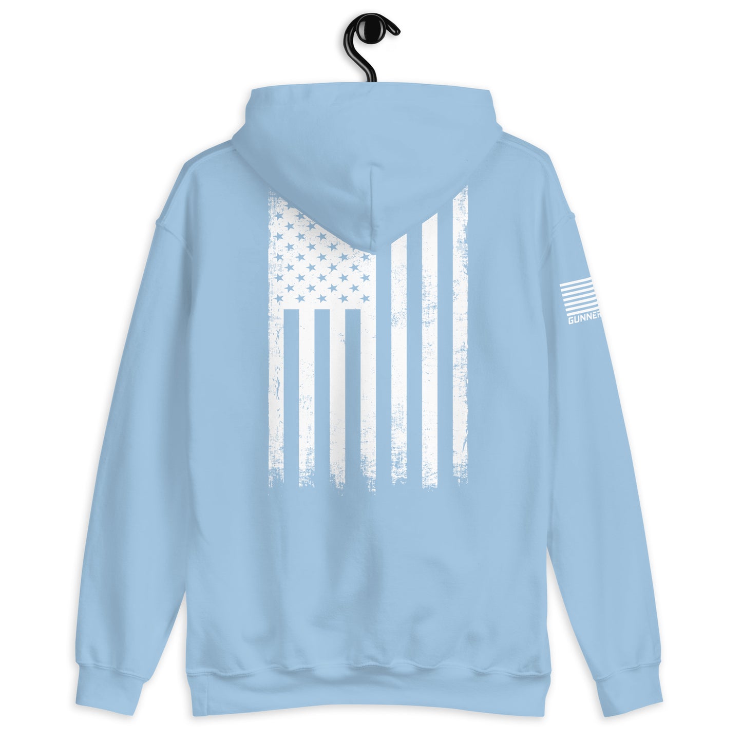 White American Flag Hoodie (Back)