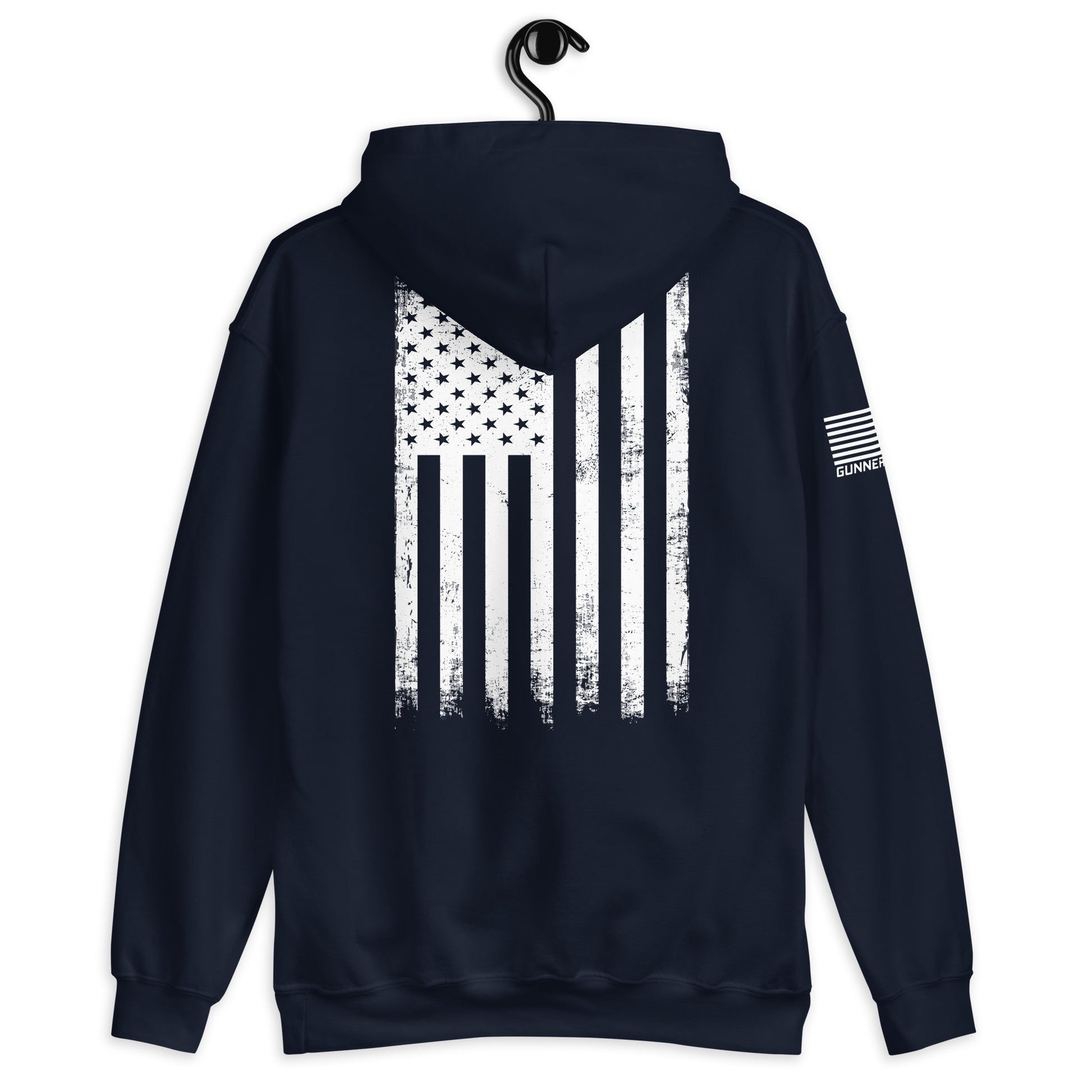 GOT® UPF 50+ Hoodie US Flag - White